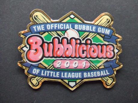 Baseball league sponsor Bubblicious bubble gum